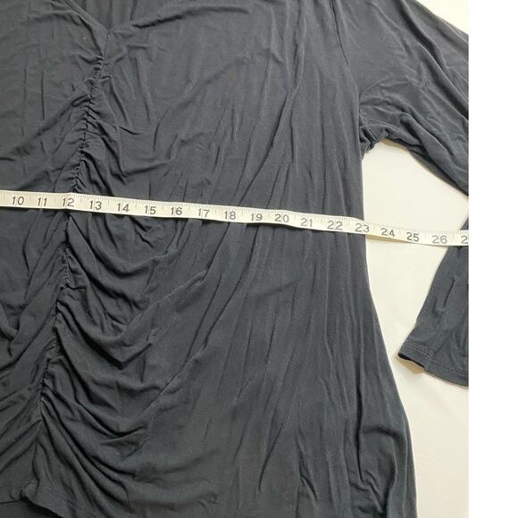 AVA VIV Wome's T-Shirt Long Sleeve Black Size 4X - Picture 4 of 4